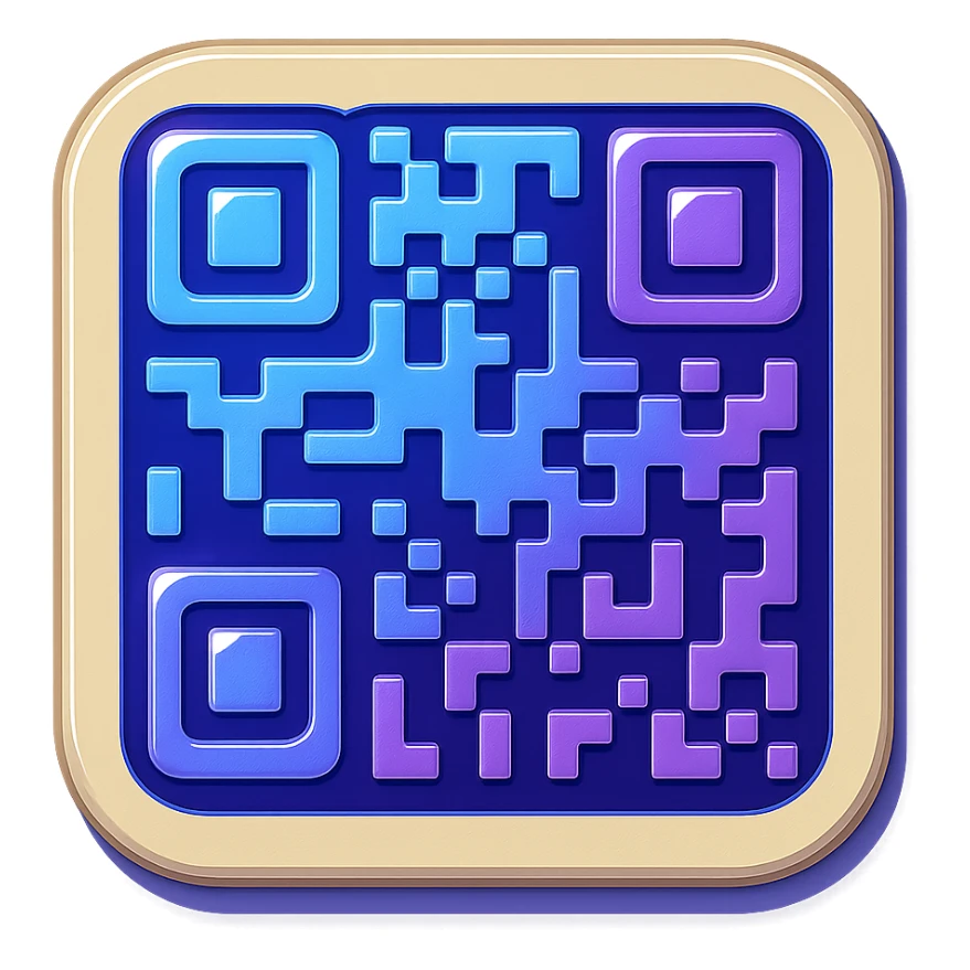 qr code badge sticker