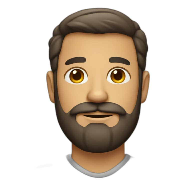 Hombre con barba  sticker