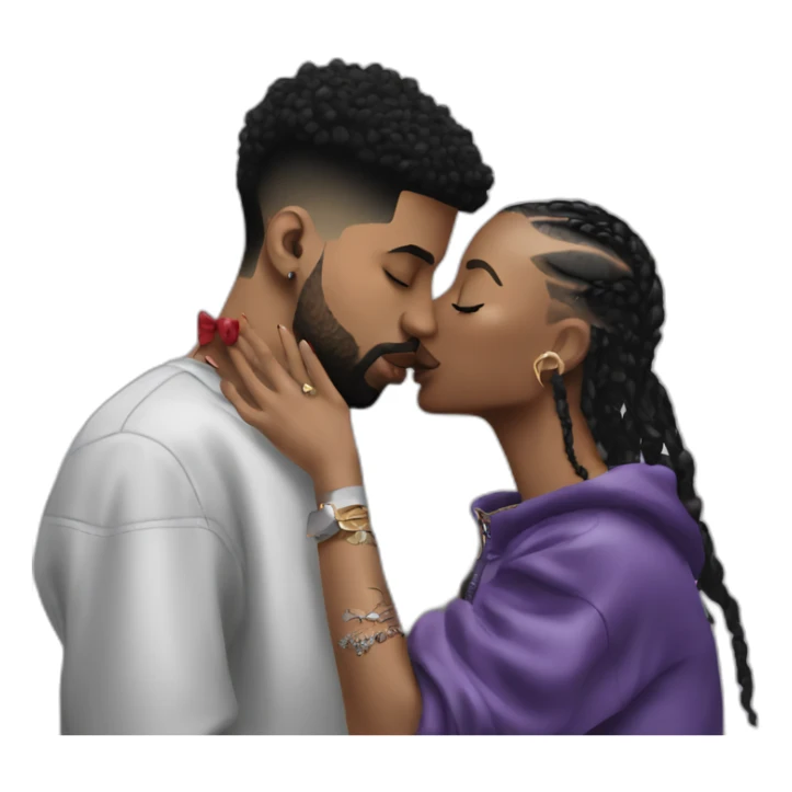 drake kissing 21 savage sticker
