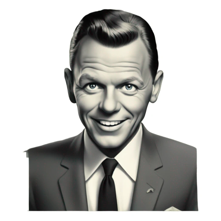 1960s style sinatra with money and money in eyeballs sticker
