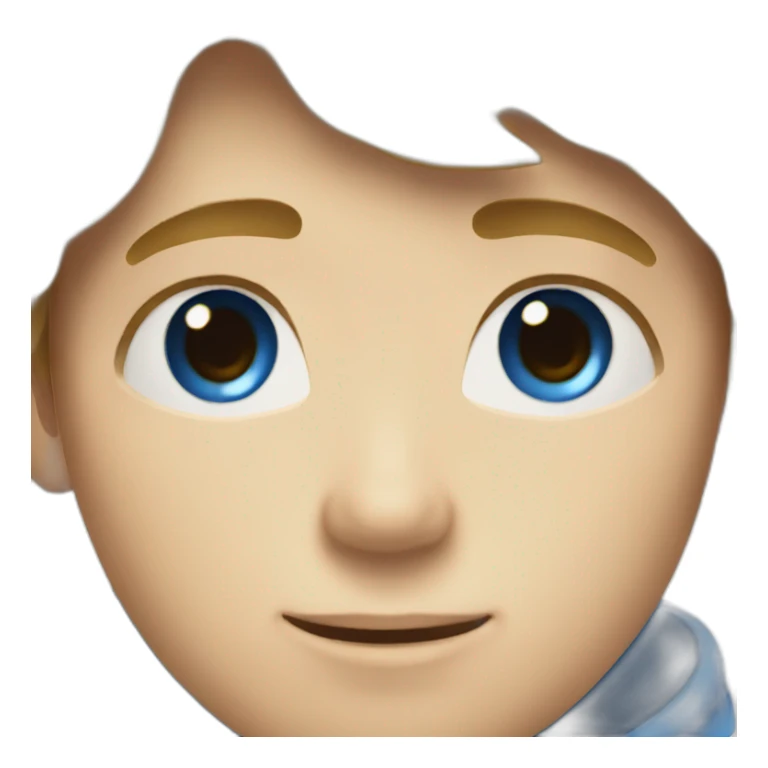 a boy with light skin and blue eyes and light brown hair sticker