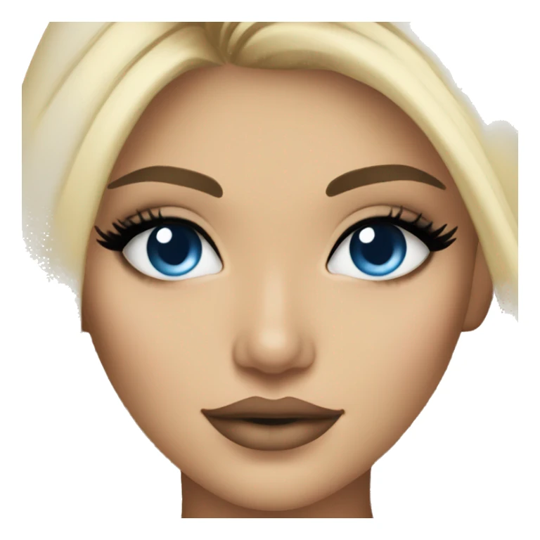 blonde kylie jenner with blue eyes sticker