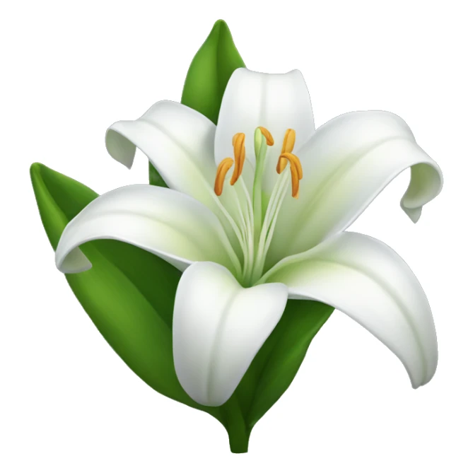 Cute white lily of the valleys of  sticker