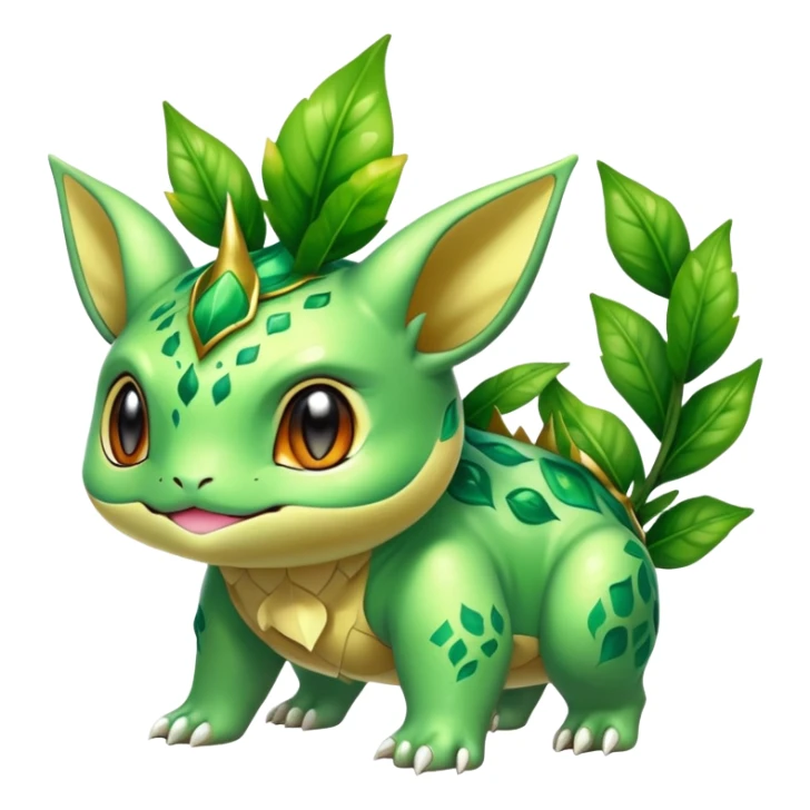 Shiny Exotic Bulbasaur-Leafeon-Bayleaf-Hybrid-Creature sticker