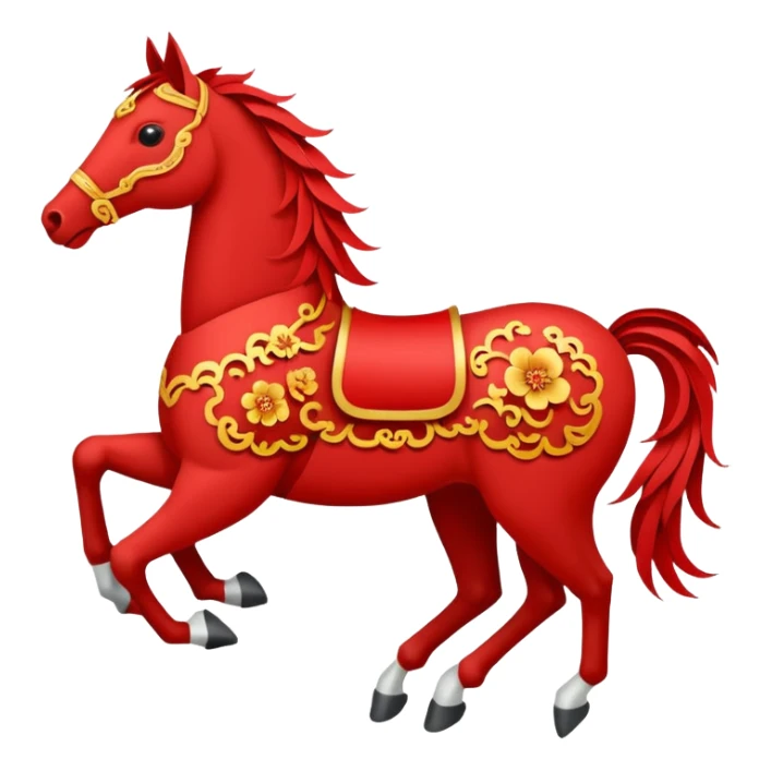 happy chinese new year horse year sticker