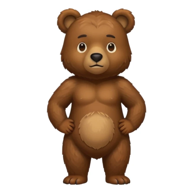 realistic bear sticker