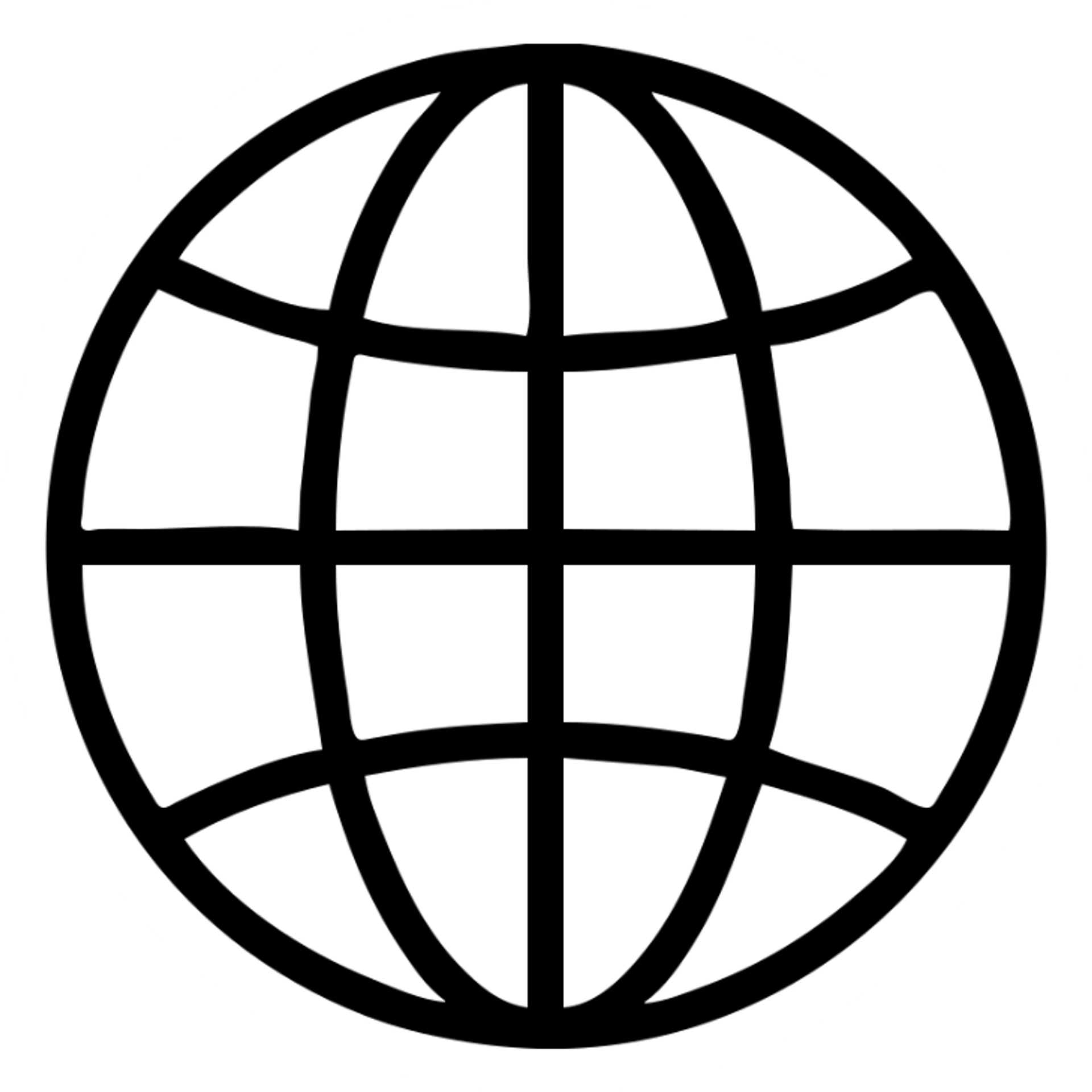 minimalist icon of a web or mesh, abstractly symbolizing the global internet network sticker