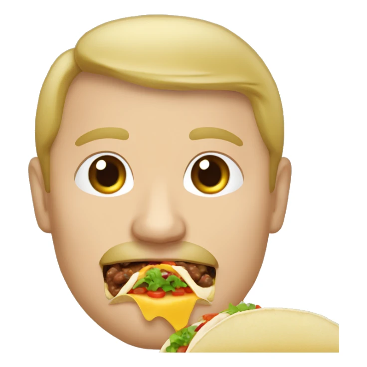 Vladimir poutine qui mange un tacos sticker