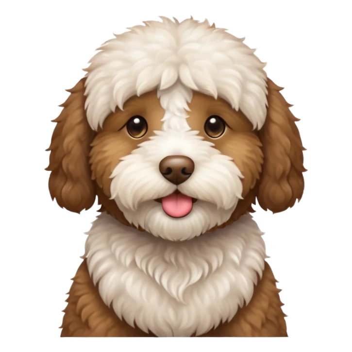 Labradoodle blowing a kiss sticker