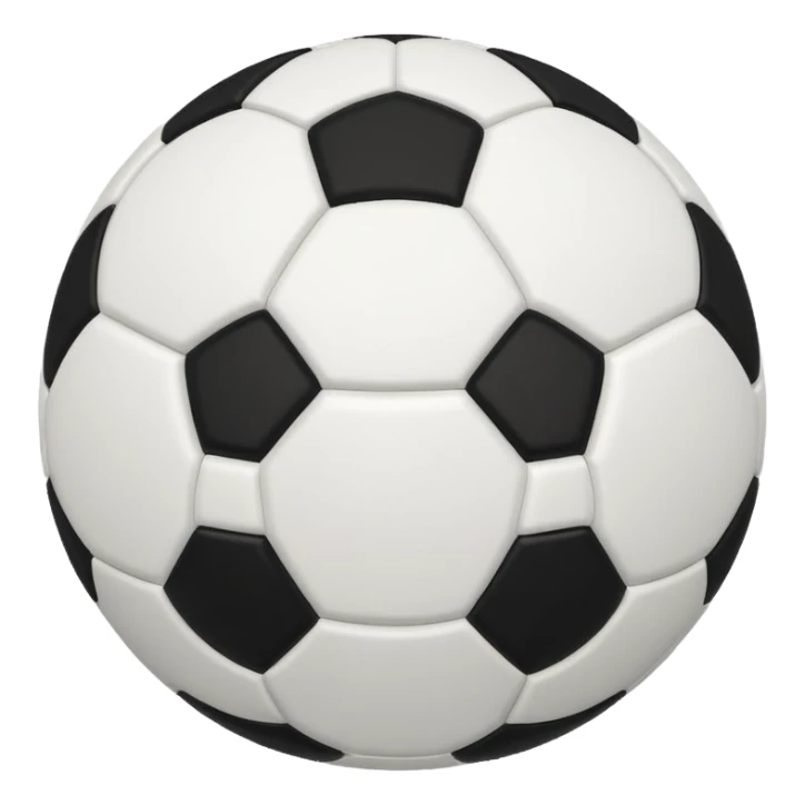 Soccer ball head sticker