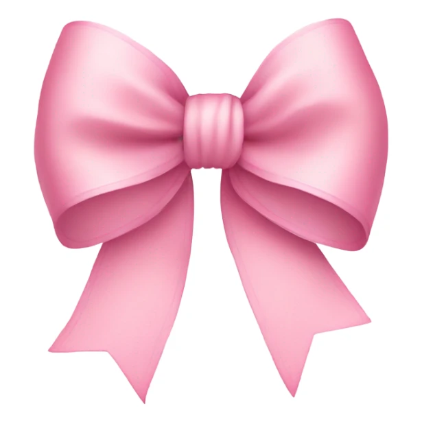 light pink bow on light pink bow sticker