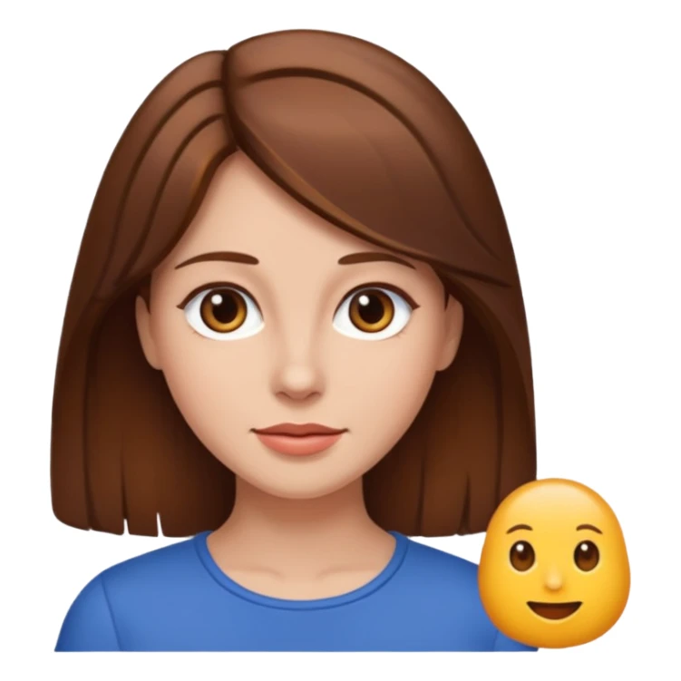 person woman brownhair fullbody sticker