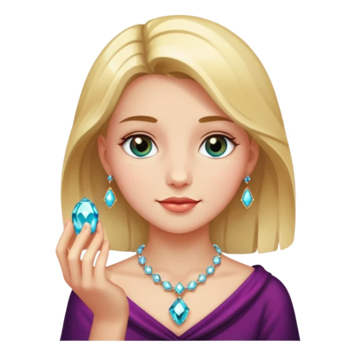 girl carry jewel  sticker