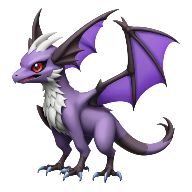 Noibat-Noivern-Silvally-Fakémon-hybrid-creature (full body)  sticker