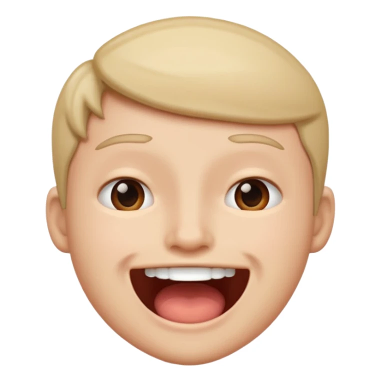 Face doing an awkward smile opening only one side of their mouth  sticker