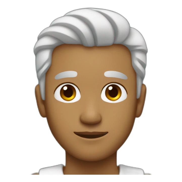 light brown Dad clean shaven with Salt and pepper hair  sticker