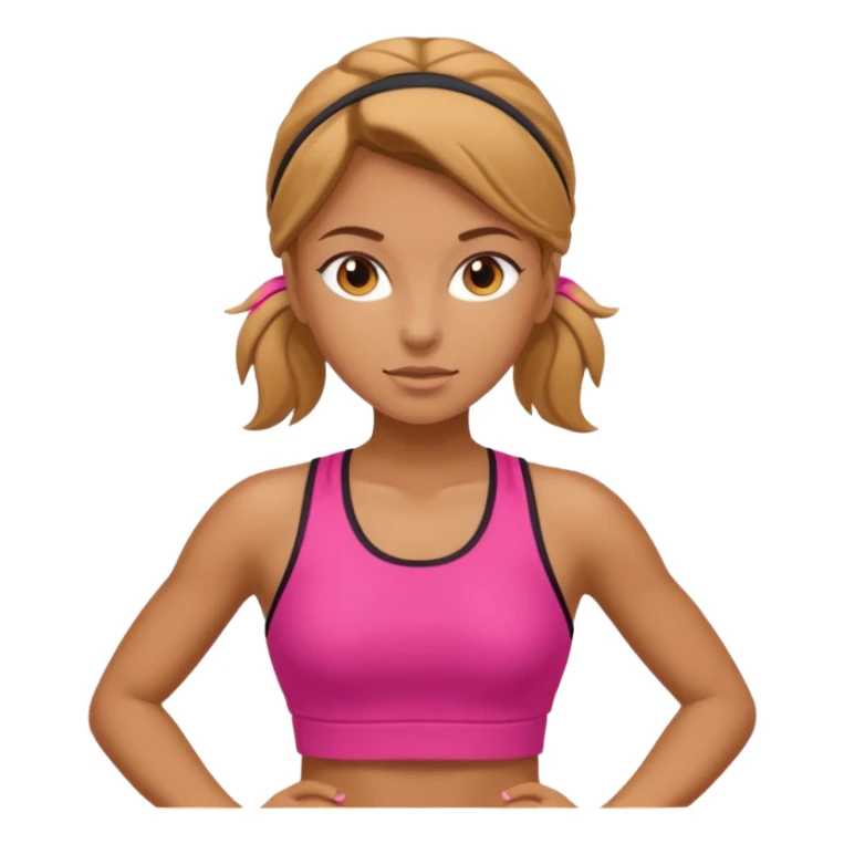 girl walks in a sport clothes sticker