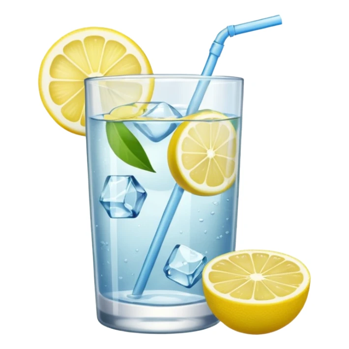 a cup of lemon water sticker