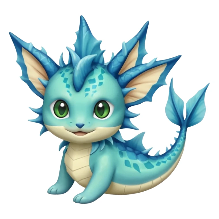 Elfish Unique Torterra-Vaporeon-feline sticker