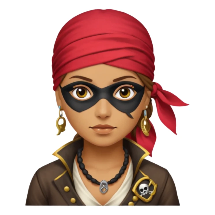 Pirate woman sticker