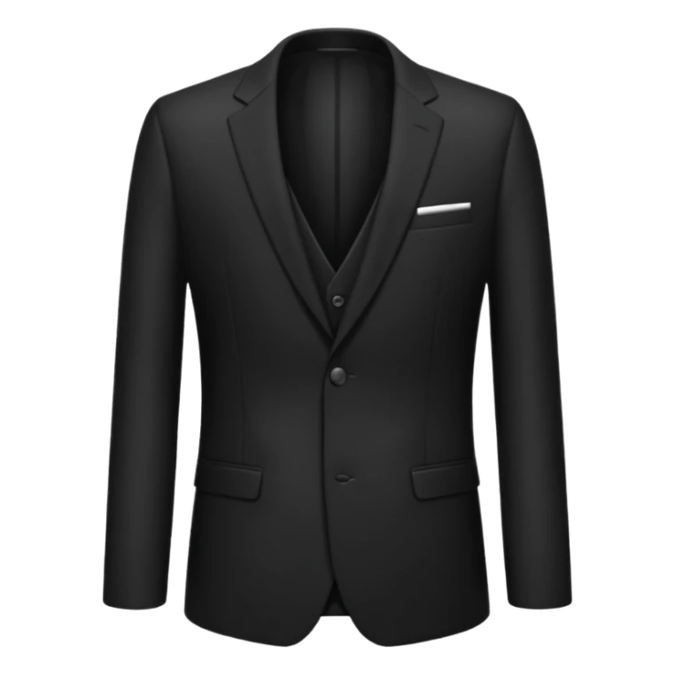 chaqueta de traje negra de lana sticker