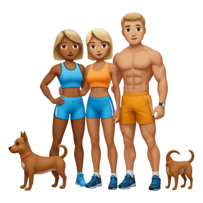 man and woman in doggy styles sticker