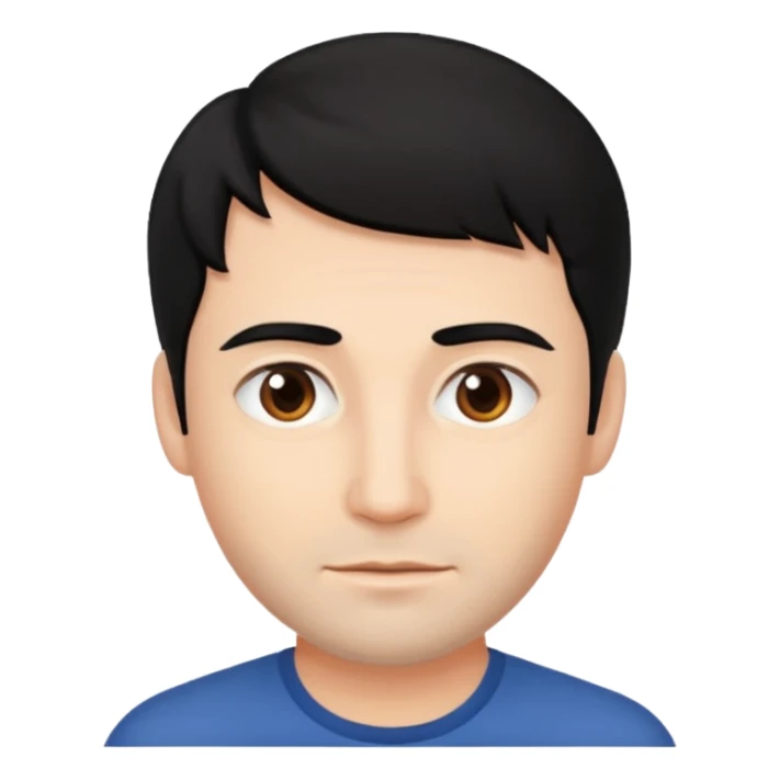 beyaz tenli siyah saçlı 35 yaş erkek sticker