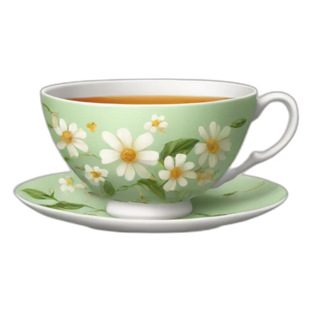 tea cup sticker