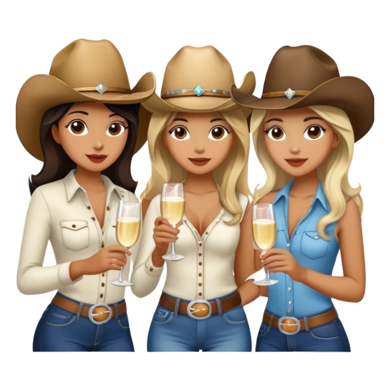 2 country girls partying  sticker