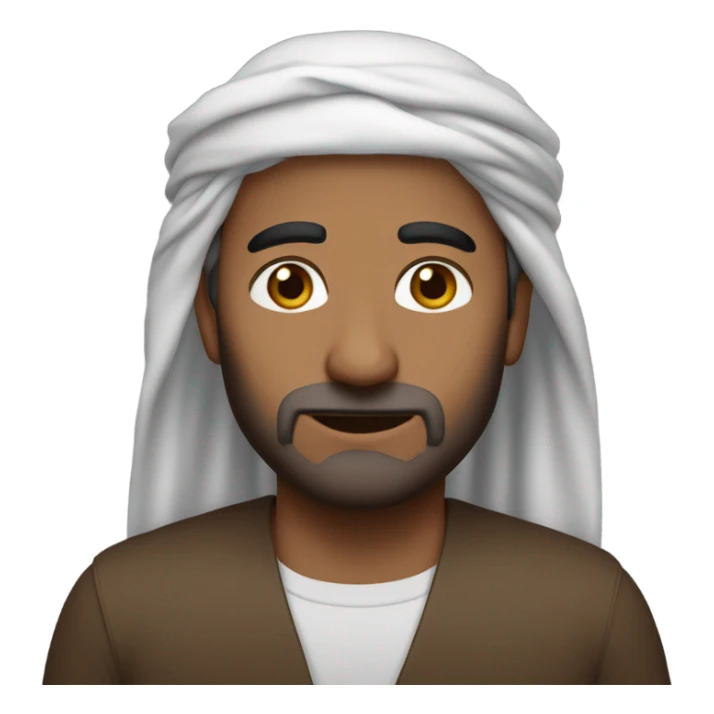 a brown middle east man aged about 30 years  sticker