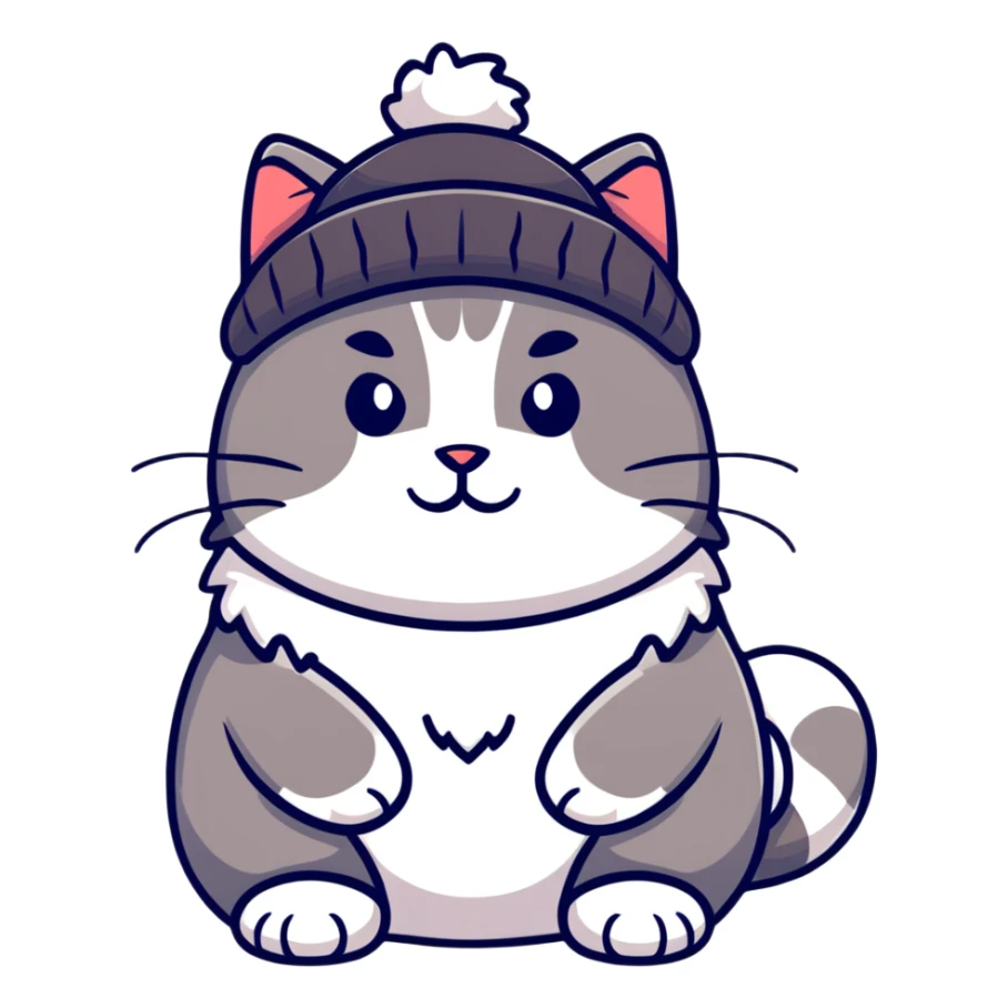 Cat in Moscow City sticker