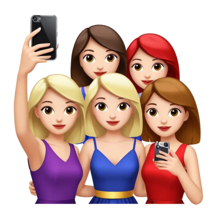 girls taking selfie in club sticker