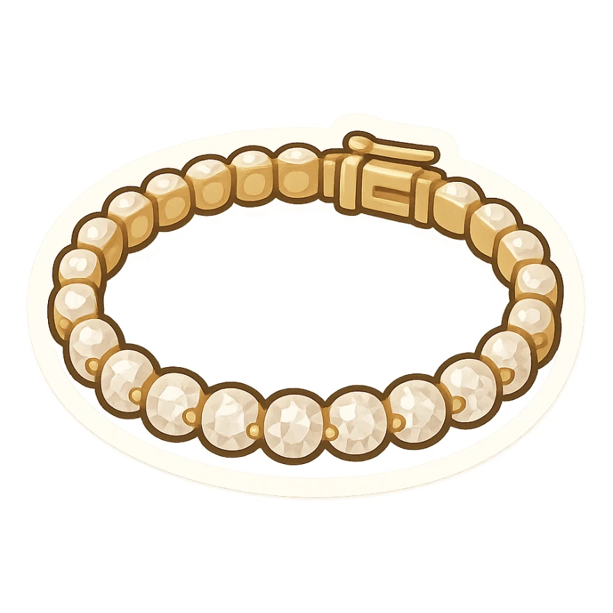 Luxury women’s tennis bracelet  sticker