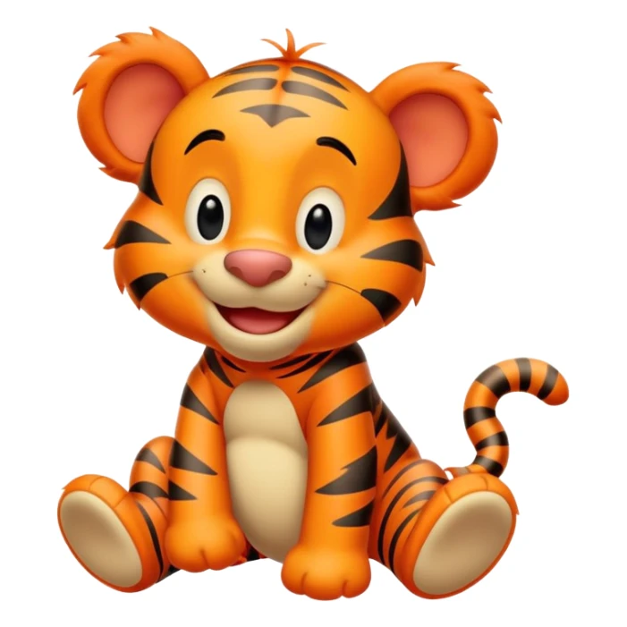 Tigger from Winnie the Pooh, bouncy and cheerful sticker
