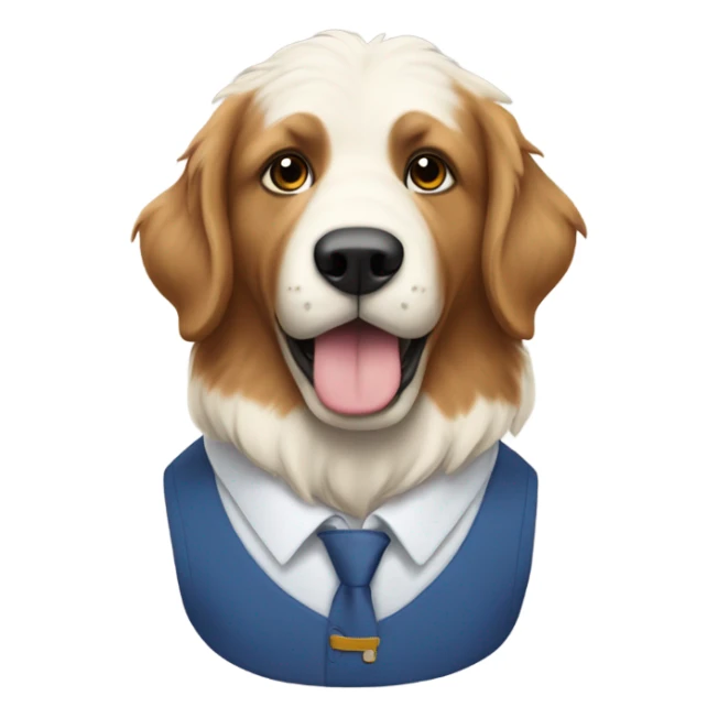 Pyrenees wearing a rhoback shirt sticker