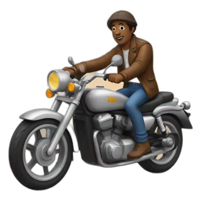 poet on a motorbike sticker