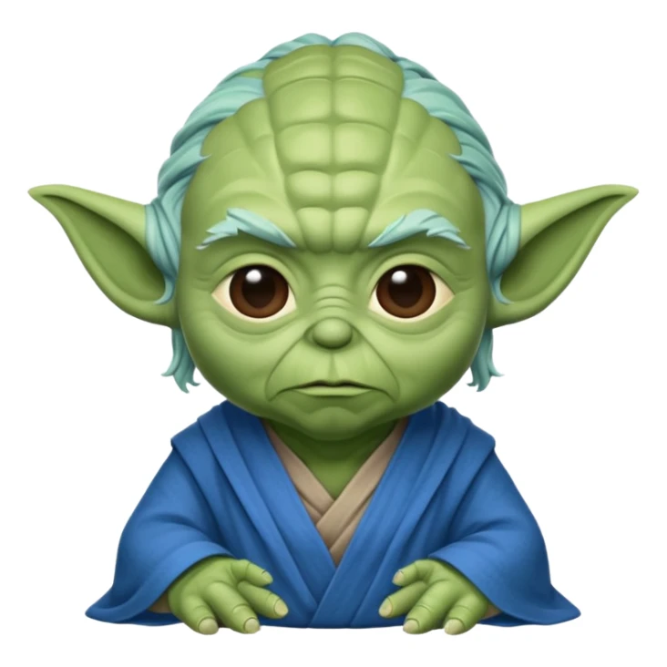 blue yoda sticker