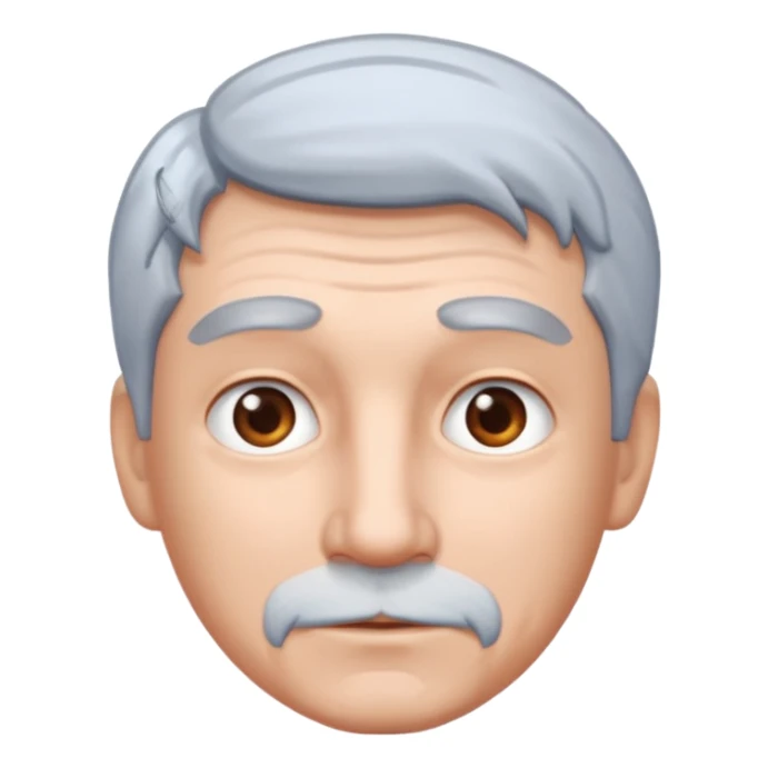 Frost in man hair sticker