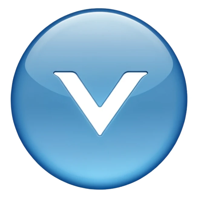 blue tick rounded edges sticker