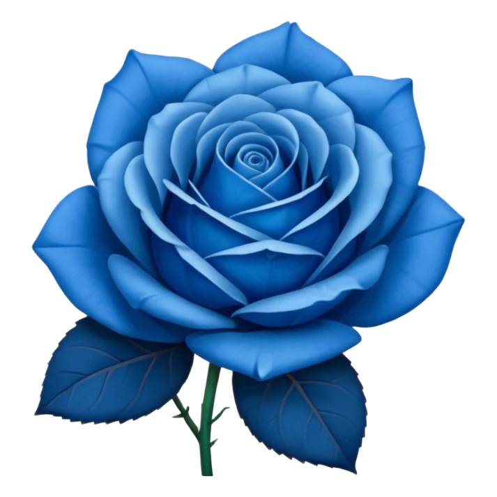 Blue Rose Emoji sticker
