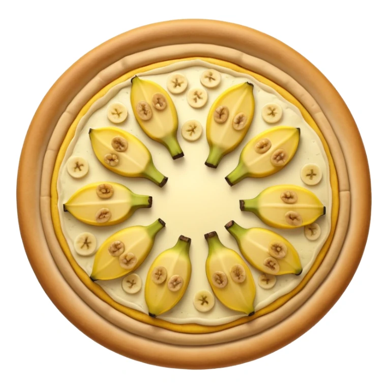 very yellow banana pizza straight top down sticker