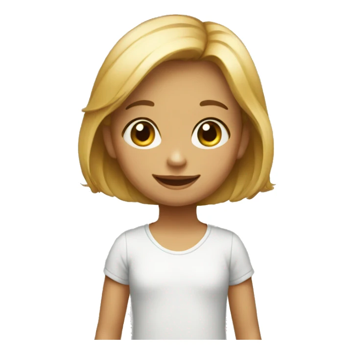 little girl with high boy sticker