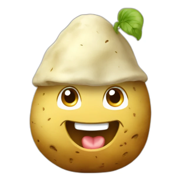 potato-smiling-in-hoodie sticker