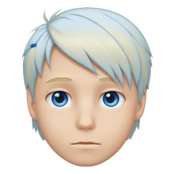 boy with blonde hair emo and blue eyes sticker