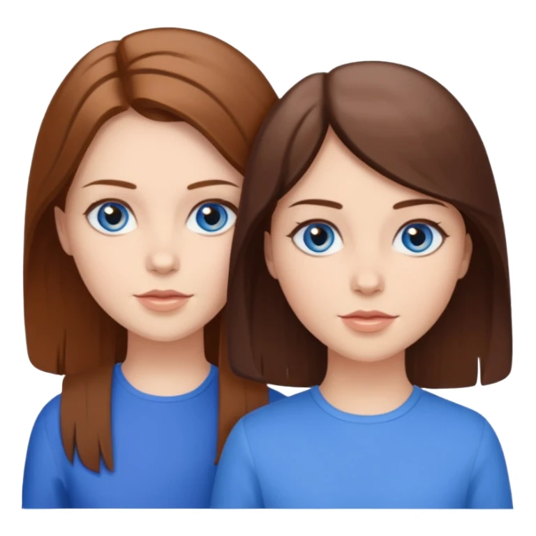 two sisters – Sonya and Taya (there is a general similarity, but they look different) sticker
