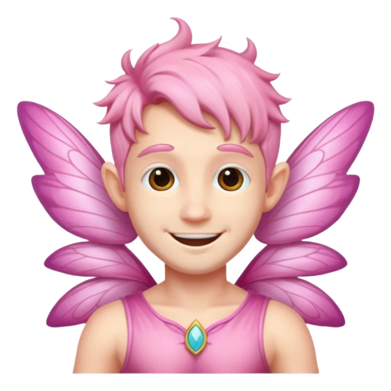 pink male fairy sticker