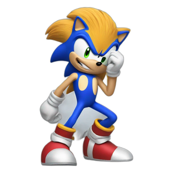 Sonic classic sticker