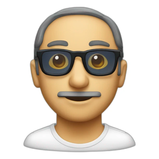 Zemmour avec des lunettes de soleil pixel sticker