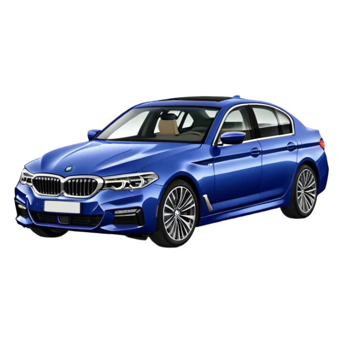 BMW 5er G30 color imperial-blau brillant metallic sticker