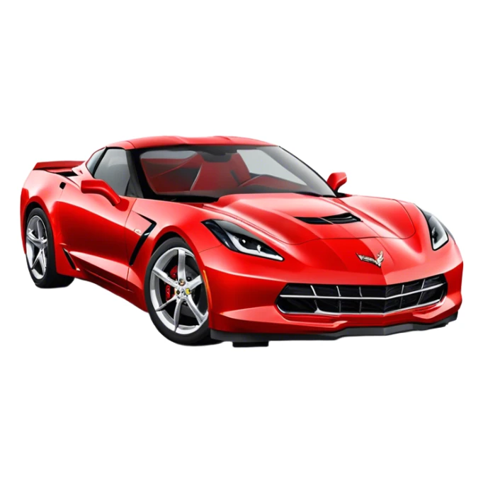 Chevrolet Corvette - Chevrolet (Model Year: 2022) (Iconic colour: Red) sticker